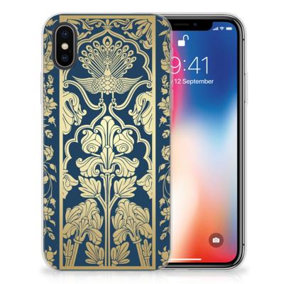 Apple iPhone X | Xs | TPU Case | Beige Flowers