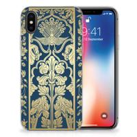 Apple iPhone X | Xs | TPU Case | Beige Flowers