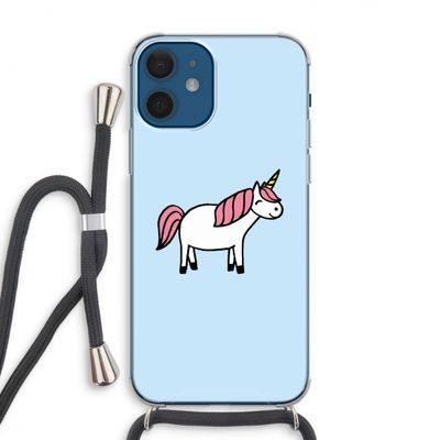 Eenhoorn: iPhone 12 Transparant Hoesje met koord