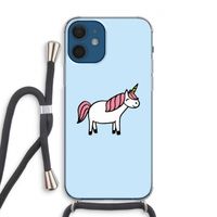 Eenhoorn: iPhone 12 Transparant Hoesje met koord