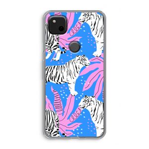 Tijger: Google Pixel 4a Transparant Hoesje