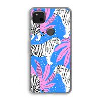 Tijger: Google Pixel 4a Transparant Hoesje