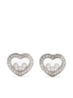 Chopard puces d'oreille Happy Diamonds Icons en or blanc 18ct - Argent - thumbnail