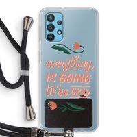 Optimistic flower girl: Samsung Galaxy A32 4G Transparant Hoesje met koord