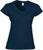 Gildan G64V00L Softstyle® Women´s V-Neck T-Shirt - Navy - XL