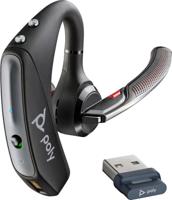 HP Poly Voyager 5200 In Ear headset HiFi Bluetooth Mono Zwart Volumeregeling, Microfoon uitschakelbaar (mute), Bestand tegen zweet