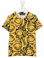 Versace Kids t-shirt à motif baroque - Noir