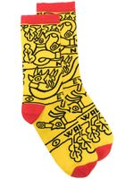 Walter Van Beirendonck chaussettes New Eyes - Jaune