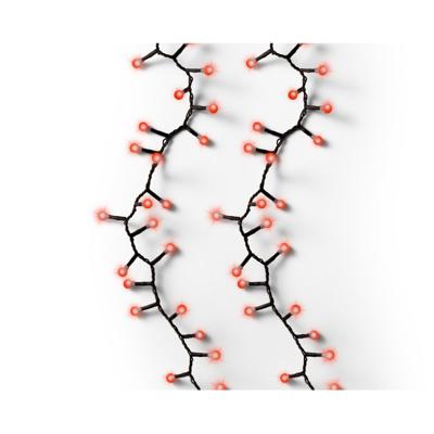 Kerstverlichting - 2x - rood - 1100 cm - 500 lampjes - twinkelend effect lichtsnoer