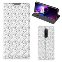 OnePlus 8 Hoesje met Magneet Stripes Dots