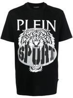 Plein Sport t-shirt imprimé à col rond - Noir