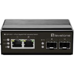 LevelOne IGP-0431 netwerk-switch Gigabit Ethernet (10/100/1000) Power over Ethernet (PoE) Zwart