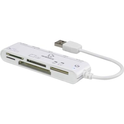 Renkforce CR45e Externe geheugenkaartlezer USB-A 2.0 Wit