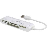 Renkforce CR45e Externe geheugenkaartlezer USB-A 2.0 Wit