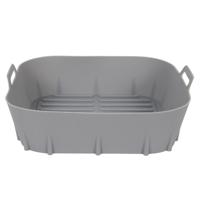 Kitchen Tools Airfryer inzet siliconen 20cm grijs