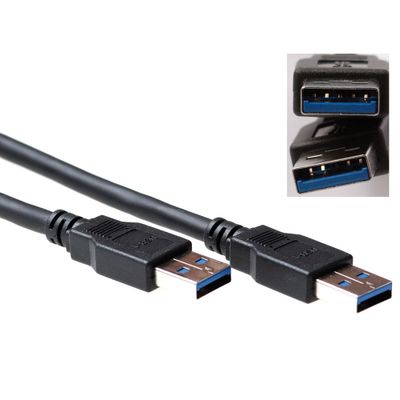 ACT SB3010 USB A 3.1 Gen1 (3.0) Aansluitkabel male/male - 50cm