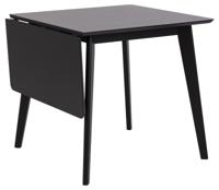 Eettafel Levi MDF Zwart Uitschuifbaar 80/120cm - Giga Living