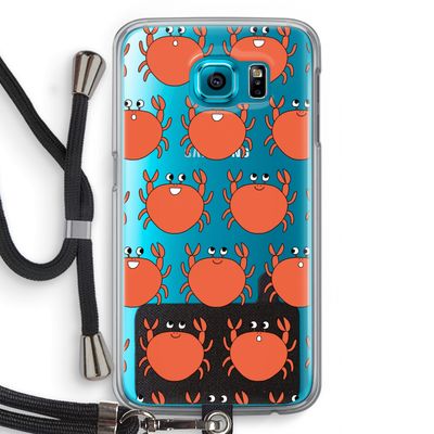 Krab: Samsung Galaxy S6 Transparant Hoesje met koord