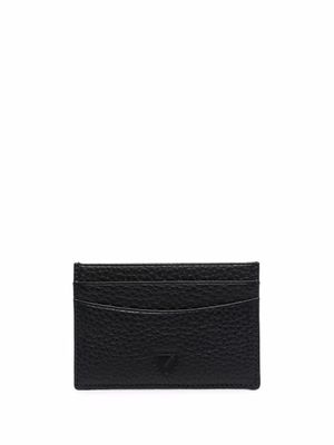 Aspinal Of London porte-cartes en cuir grainé - Noir