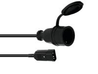 OMNITRONIC Adapter Cable IEC(M)/Safety Plug(F) 1m