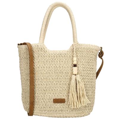 Beagles Rieten Shopper/Schoudertas Lanzarote Light Natural