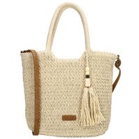 Beagles Rieten Shopper/Schoudertas Lanzarote Light Natural