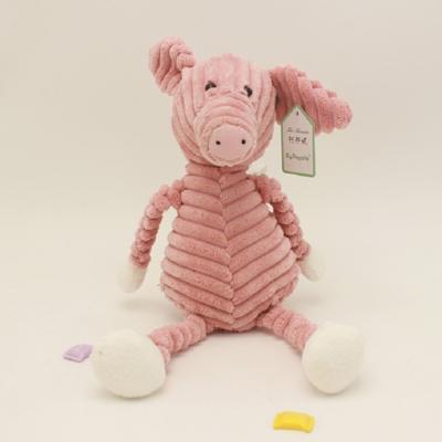 Gestreepte dierlijke pluche speelgoed pop creatieve dierlijke pop type: varken hoogte: 42cm