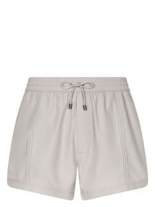 Dolce & Gabbana short de bain à lien à logo - Gris