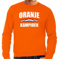 Oranje sweater / trui Holland / Nederland supporter oranje kampioen EK/ WK voor heren - thumbnail