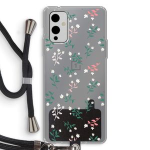 Small white flowers: OnePlus 9 Transparant Hoesje met koord