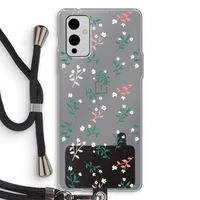 Small white flowers: OnePlus 9 Transparant Hoesje met koord