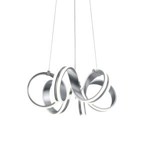 Trio Design hanglamp Carrera Ø 55cm nikkel 325010105