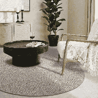 Wollen Vloerkleed Francois Rond - Beige Xcm - - Dekbed-Discounter.nl