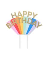 HEMA Herbruikbare taarttopper verjaardag kleur (multicolor)