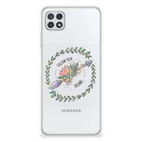 Samsung Galaxy A22 5G Telefoonhoesje met Naam Boho Dreams