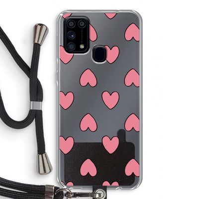 Ondersteboven verliefd: Samsung Galaxy M31 Transparant Hoesje met koord
