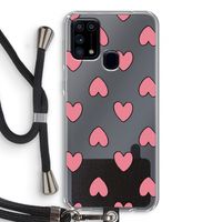 Ondersteboven verliefd: Samsung Galaxy M31 Transparant Hoesje met koord