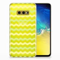 Samsung Galaxy S10e | TPU bumper | Waves Yellow