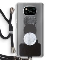 Marmeren cirkels: Xiaomi Poco X3 NFC Transparant Hoesje met koord
