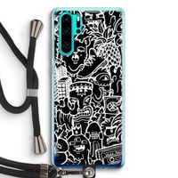 Vexx Black Mixtape: Huawei P30 Pro Transparant Hoesje met koord