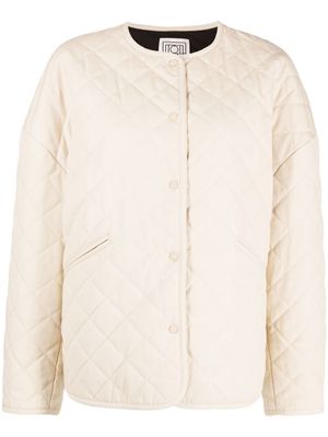 TOTEME veste en coton à design matelassé - Tons neutres