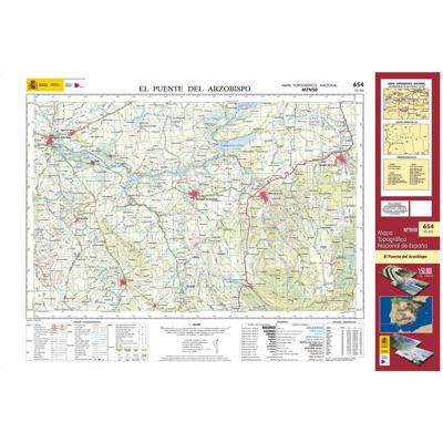 Topografische kaart 654 MT50 El Puente del Arzobispo | CNIG - Instituto Geográfico Nacional1