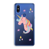 Roze eenhoorn: Xiaomi Mi Mix 3 Transparant Hoesje