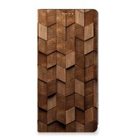 Book Wallet Case voor OPPO Reno8 T 4G Wooden Cubes