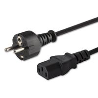 Savio Stroomkabel Schuko (M) - IEC C13 1,8m CL-138
