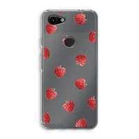 Framboosjes: Google Pixel 3a Transparant Hoesje