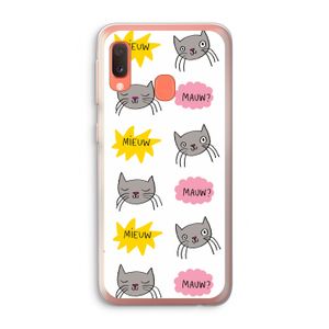 Meow: Samsung Galaxy A20e Transparant Hoesje