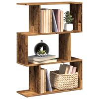 Kamerscherm / boekenkast 3-laags 70x24x97 cm hout oud hout