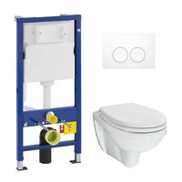 Geberit UP100 toiletset met Mueller Trevi toilet en softclose zitting - thumbnail