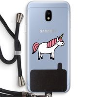 Eenhoorn: Samsung Galaxy J3 (2017) Transparant Hoesje met koord